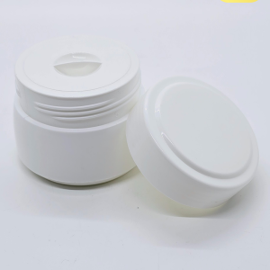 50g Taper Double Wall White Jar