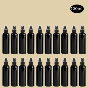 100ml Black Bottle with Black Spray Cap