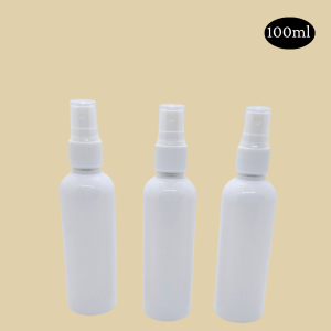 100ml White Bottle with White Spray Cap