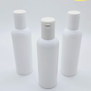 100ml White Bottle with White Flip-Top Cap