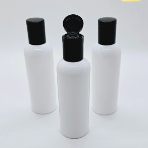 100ml White Bottle with Black Flip-Top Cap