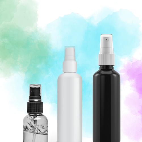 Spray and cream pump bottles