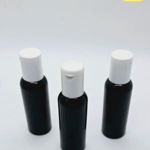 50ml Black Bottle with White Flip-Top Cap