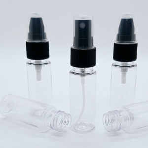 25ml Transparent Bottle with Black Spray Cap
