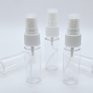 25ml Transparent Bottle with White Spray Cap