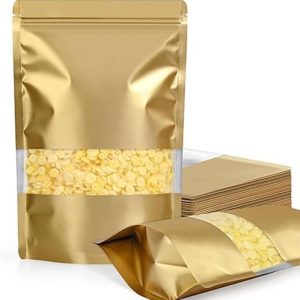 5 x 7 Inch Golden Matt Standing Pouch with Zip Lock 100 grams Copy