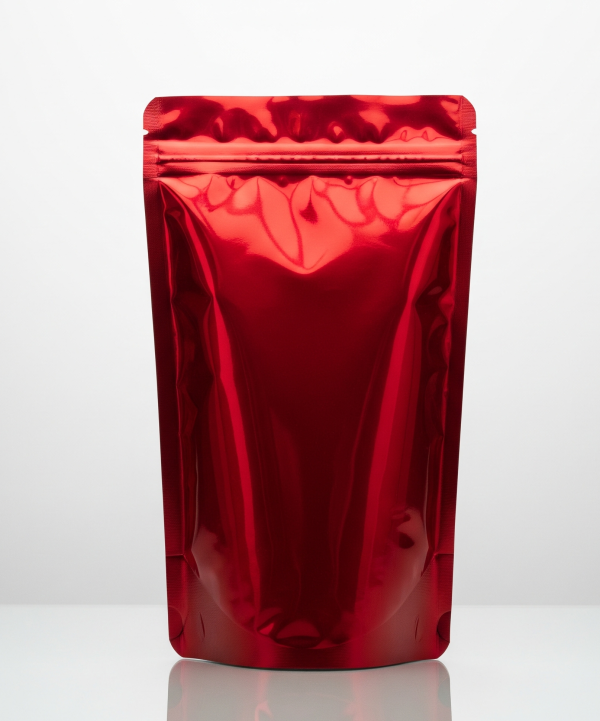 Shiny-Metallic-Red-Stand-Up-Pouch-with-Zipper