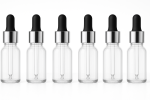 5 ml transparent with Silver cap and black rubber 1
