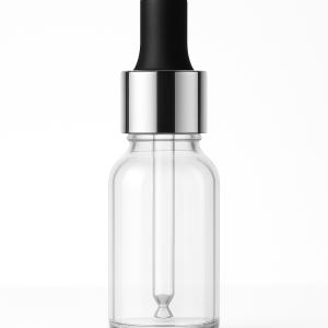 5ml Transparent Dropper Bottle with Silver Cap & Black Rubber Teat – Packdost