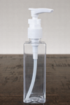 100 ml Square bottle with Dispenser pump 2