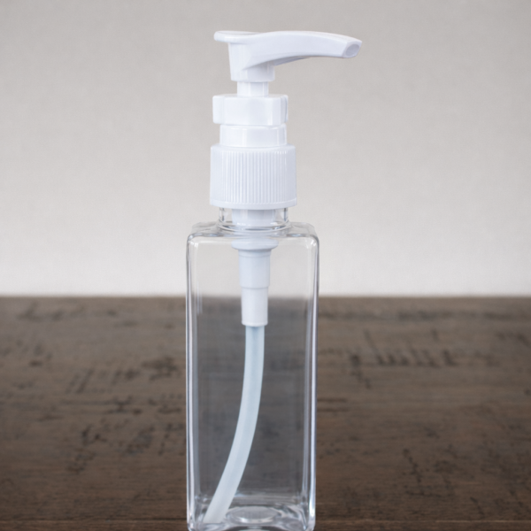 100 ml Square bottle with Dispenser pump