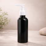 Black bottle with lotion pump cap 5