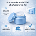 blue cosmetic jar 25g infographic