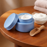 blue cosmetic jar inner cap 25g