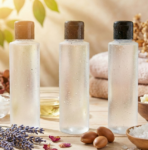 luxury cosmetic bottle frosted shampoo conditioner