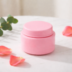 pink cosmetic jar leak proof inner lid