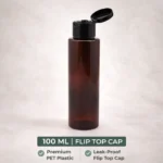 100 ml Amber Bottle with Flip Top Cap