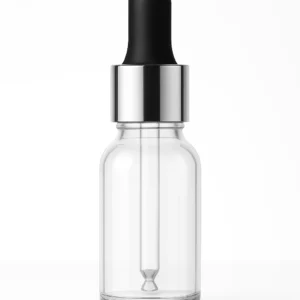 5ml Transparent Dropper Bottle with Silver Cap & Black Rubber Teat – Packdost