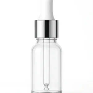 5ml Transparent Dropper Bottle Silver Cap and white teat – Packdost