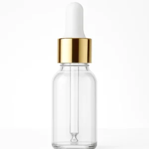 5ml Transparent Dropper Bottle with Golden Cap & White Rubber Teat – Packdost Premium Cosmetic Serum & Oil Packaging