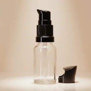 Transparent Serum Pump Glass Bottle | Premium Leak-Proof Cosmetic Packaging