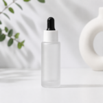 30ml frosted glass dropper bottle black rubber teat
