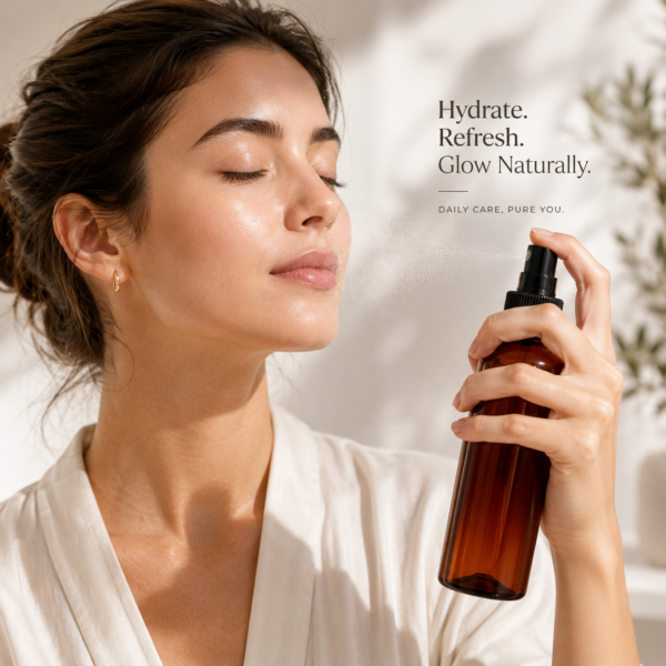 100ml amber mist spray bottle lifestyle facial mist