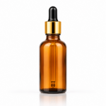 50ml amber glass dropper bottle golden cap