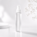100ml frosted mist spray bottle white cap clean