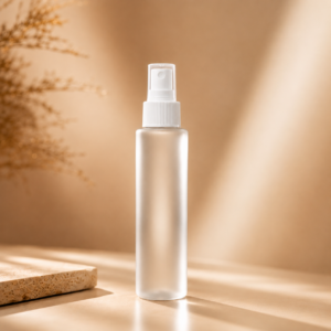100ml frosted mist spray bottle white cap