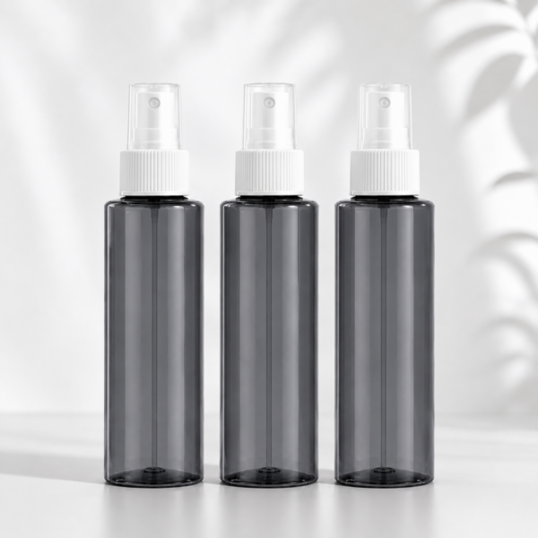 100ml grey mist spray bottle white cap bulk pack