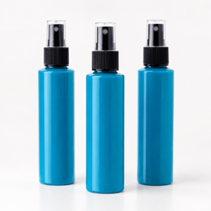 100ml Teal Mist Spray Bottle – Best Premium Cosmetic Packaging with Black & White Cap