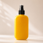 125ml yellow mist spray bottle black cap