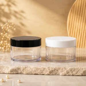 50gm SAN Jar – Best Premium Transparent Cosmetic Cream Container