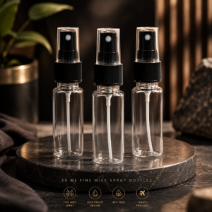 30ml Transparent Bottle with Black Spray Cap