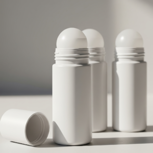 Premium 50ml Plastic Roll On Bottle – Refillable Deodorant Container with Roller Ball for Liquids, Oils - Packdost