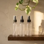 50ml transparent bottle with black spray cap