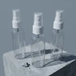 50ml transparent bottle with white spray cap