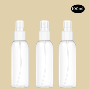 100ml Transparent Bottle with White Spray Cap