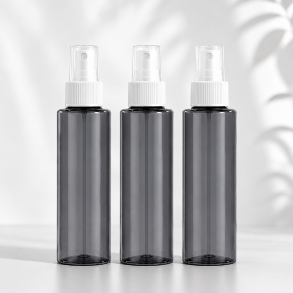 100ml grey mist spray bottle white cap bulk pack