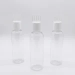 transparent comb applicator bottle