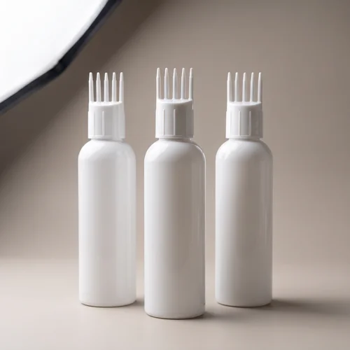white comb applicator bottle