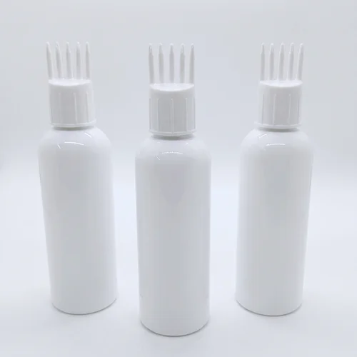 white comb applicator bottle
