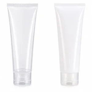 50ml Cream Tube – Transparent & Milky White Soft Squeeze Cosmetic Tube