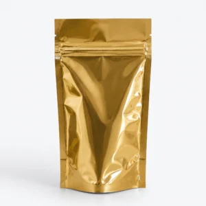 100gm Double Side Golden Stand Up Pouch – Best Premium Zip Lock | Essential Pack of 50-500