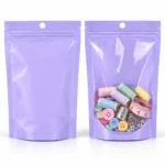 pastel lavender stand up pouch