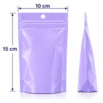 pastel lavender stand up pouch