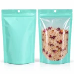 pastel mint stand up pouch