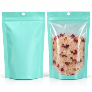 Pastel Mint Stand Up Pouch – Best Premium 10x15 cm Zip Lock with Transparent Front | Pack of 50–500