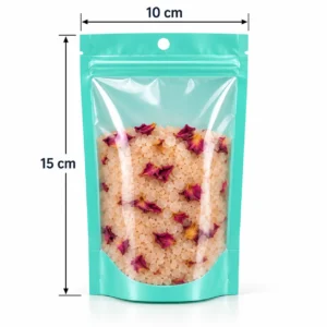 pastel mint stand up pouch